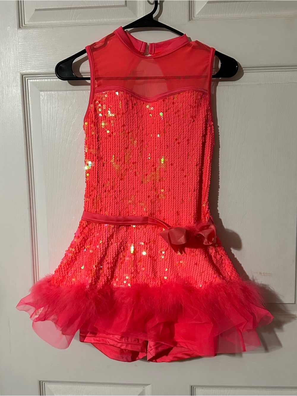 Weissman Hot Pink Sequin Tutu Dance Costume